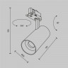 Трековый трехфазный светодиодный светильник Maytoni Trinity Focus Led TR197-3-20WCCT-M-W