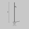 Торшер Maytoni Thin MOD395FL-L28BS3K